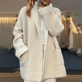 Cardigan oversize en maille confort nuage