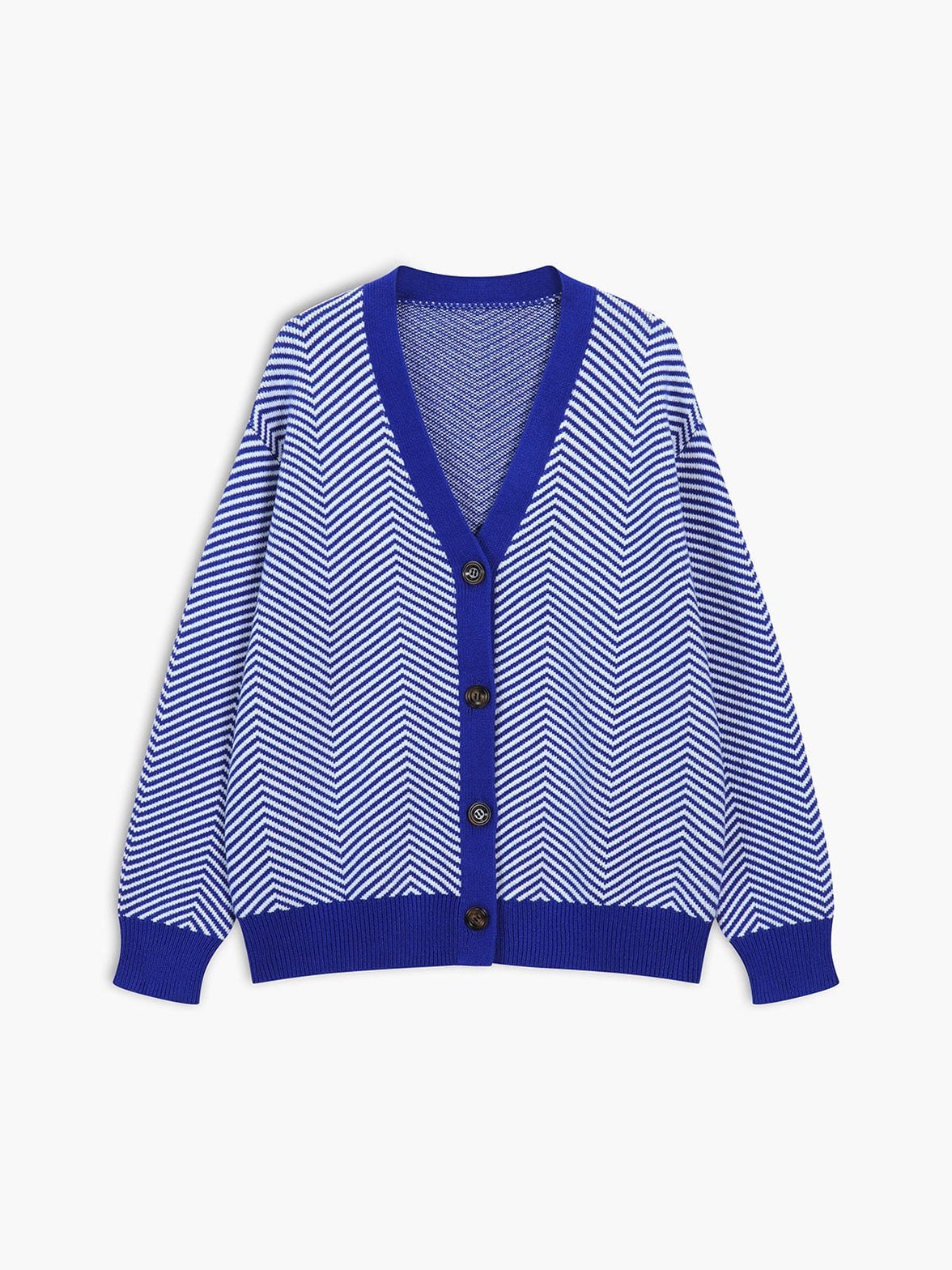 Cardigan motif graphique casual chic