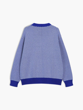 Cardigan chevron contemporain sublime