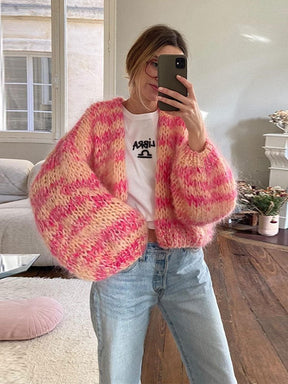 Cardigan patchwork mode élégance
