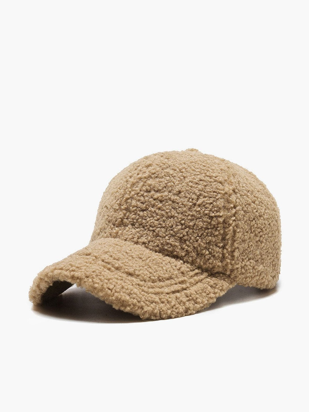 Casquette teddy beige douillette soleil