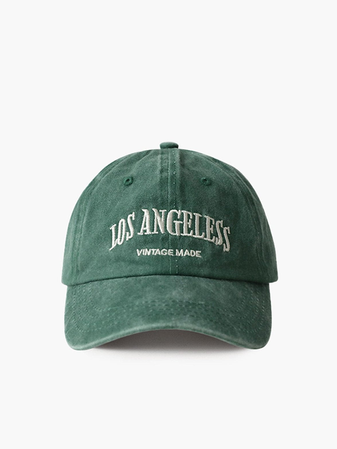 Casquette verte Los Angeles vue de face soleil