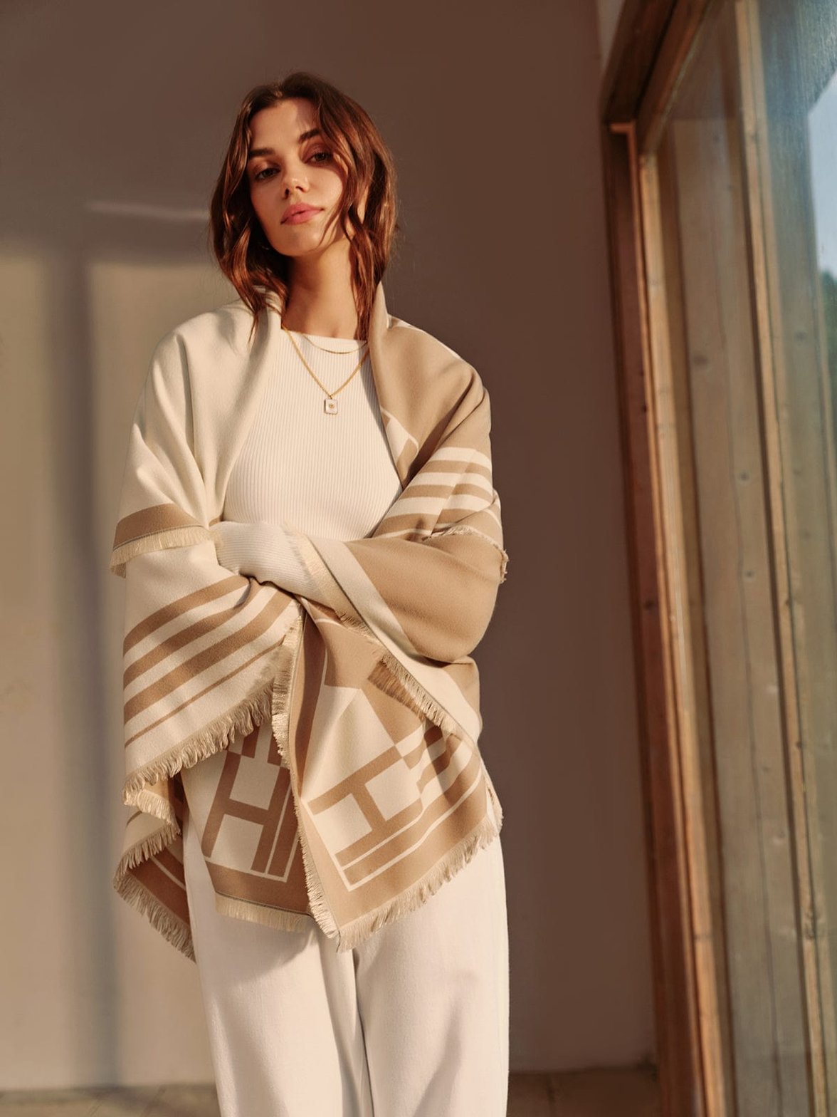 Châle tendance motif sophistiqué