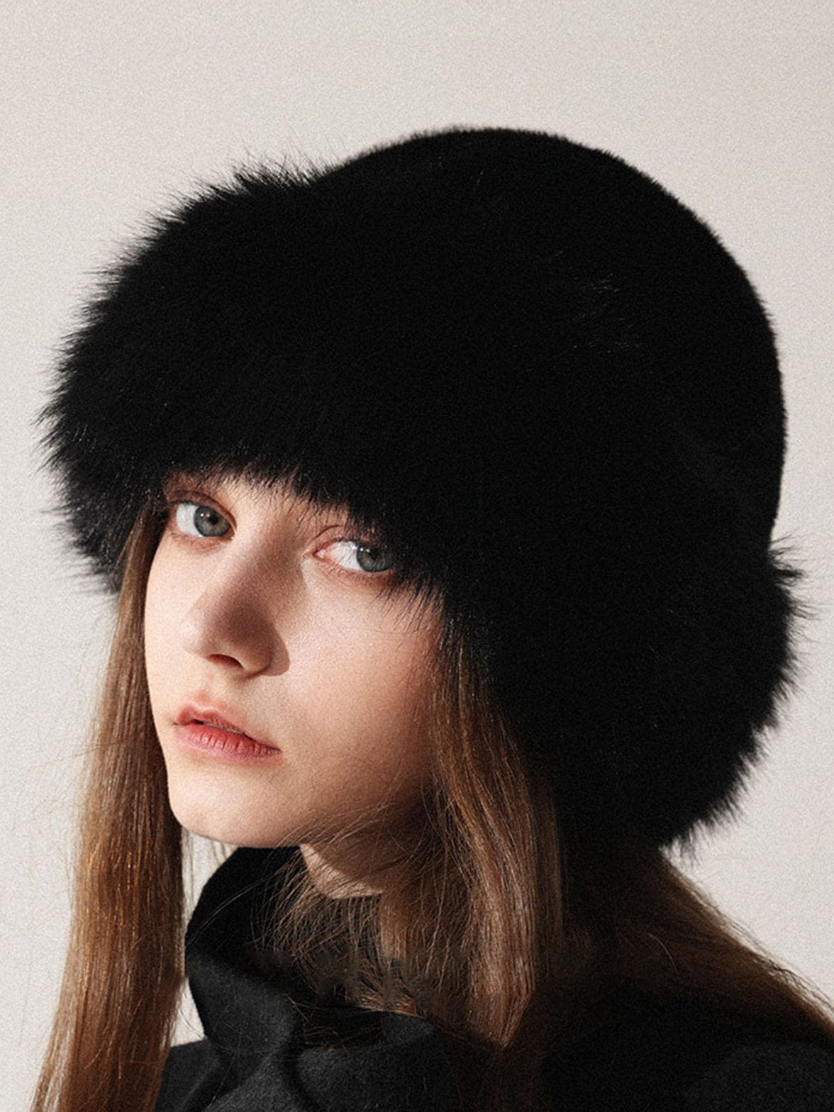 Chapeau fourrure synthétique chaleureux