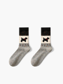 Chaussettes en laine douce moelleux