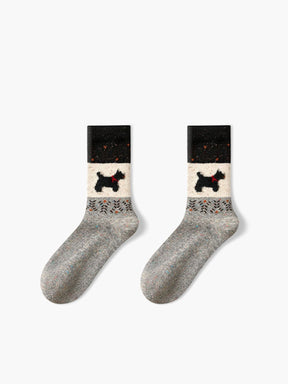 Chaussettes en laine douce moelleux