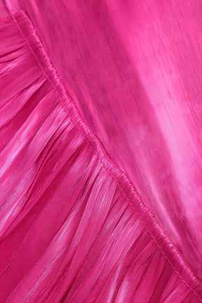 Chemise rose manches longues cristal