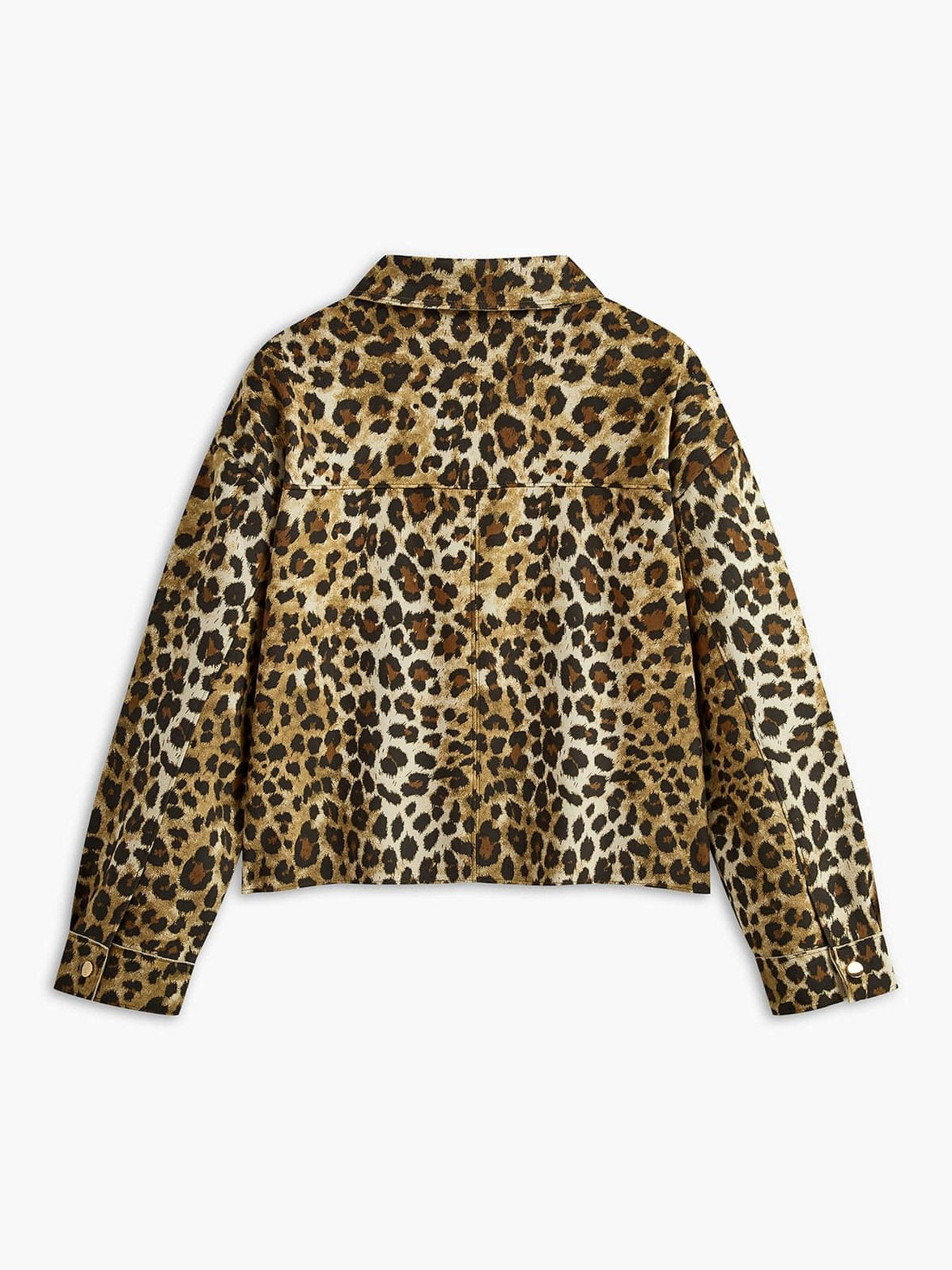Chemise léopard détail motif velours