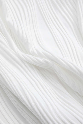 Chemise texturée blanche vue d'ensemble lune