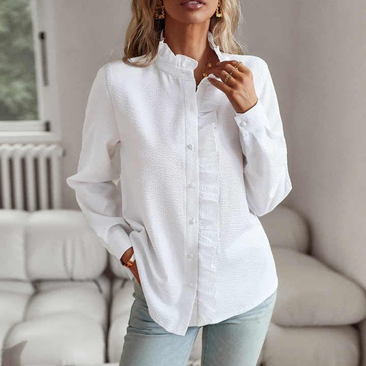 Chemisier blanc style victorien nuage