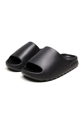 Claquettes plateforme noires confortables soleil