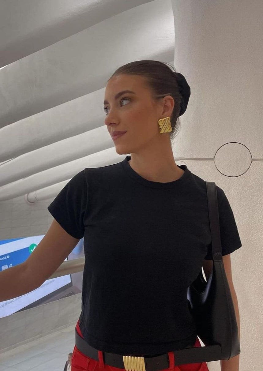 Clous d'oreilles vintage mise en situation douceur