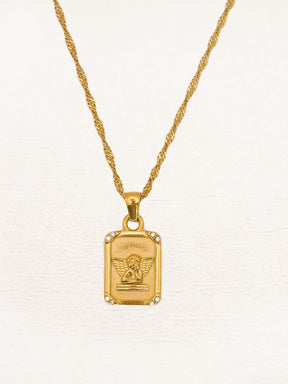 Pendentif ange détaillé élégance