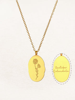 Médaillon fleur de naissance détail grâce
