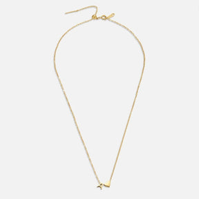 Collier Initiale Cœur Plaqué Or