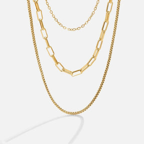 Collier multirangs doré élégant soleil