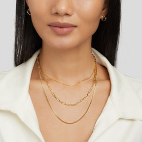 Collier chaînes multiples or grâce