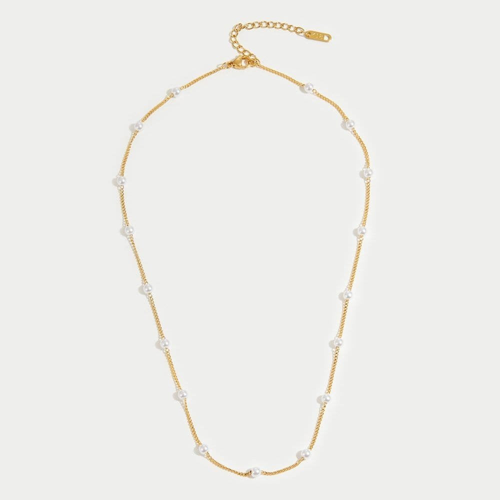 Collier perles or luxueux éclat