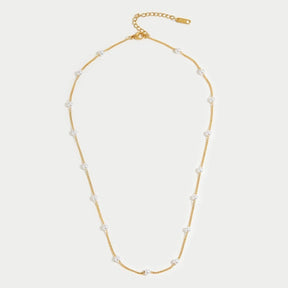 Collier perles or luxueux éclat