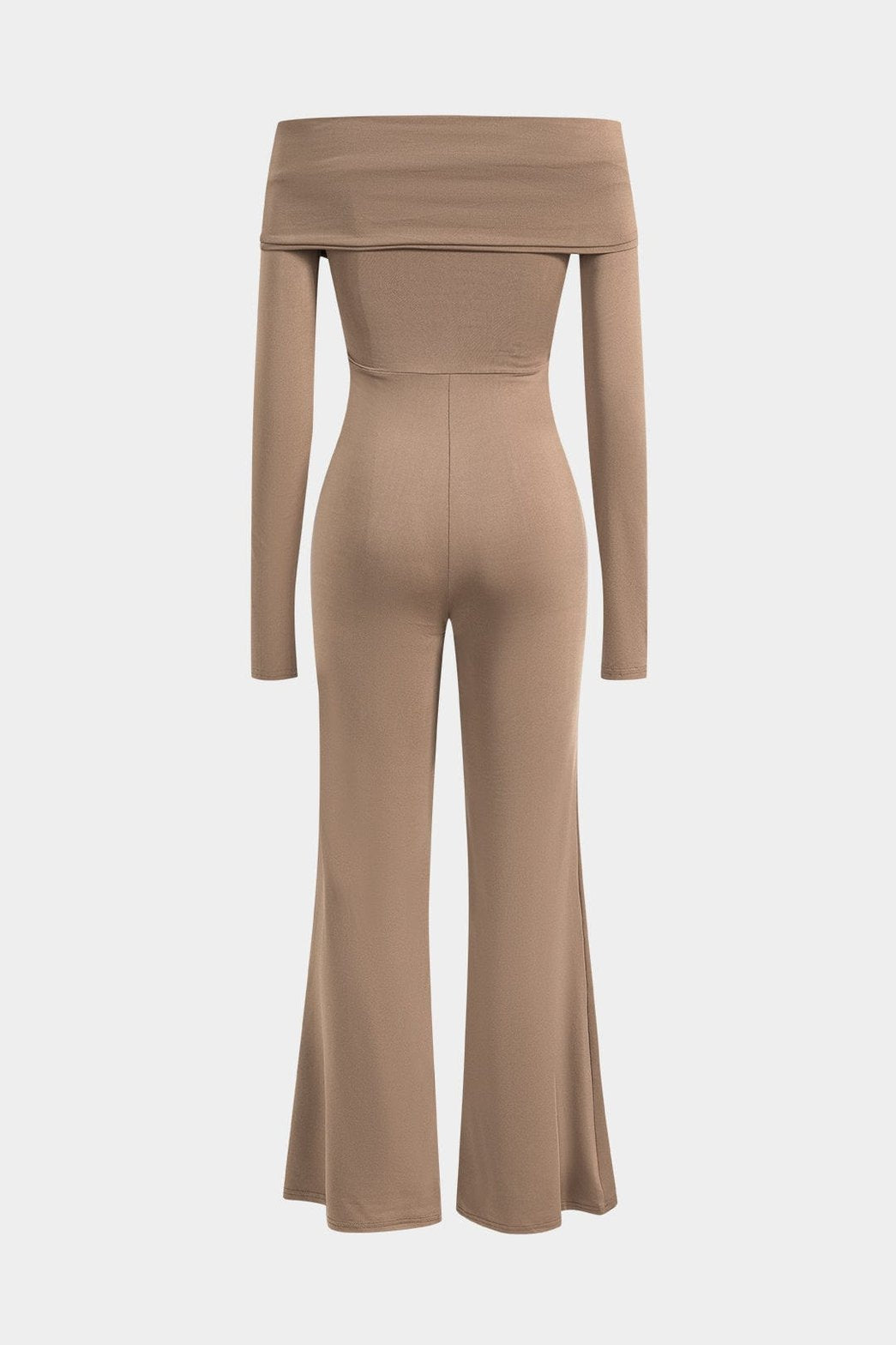 Combinaison ajustée beige détail buste élégance