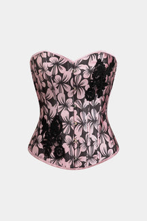 Corset ajusté vue avant crystal