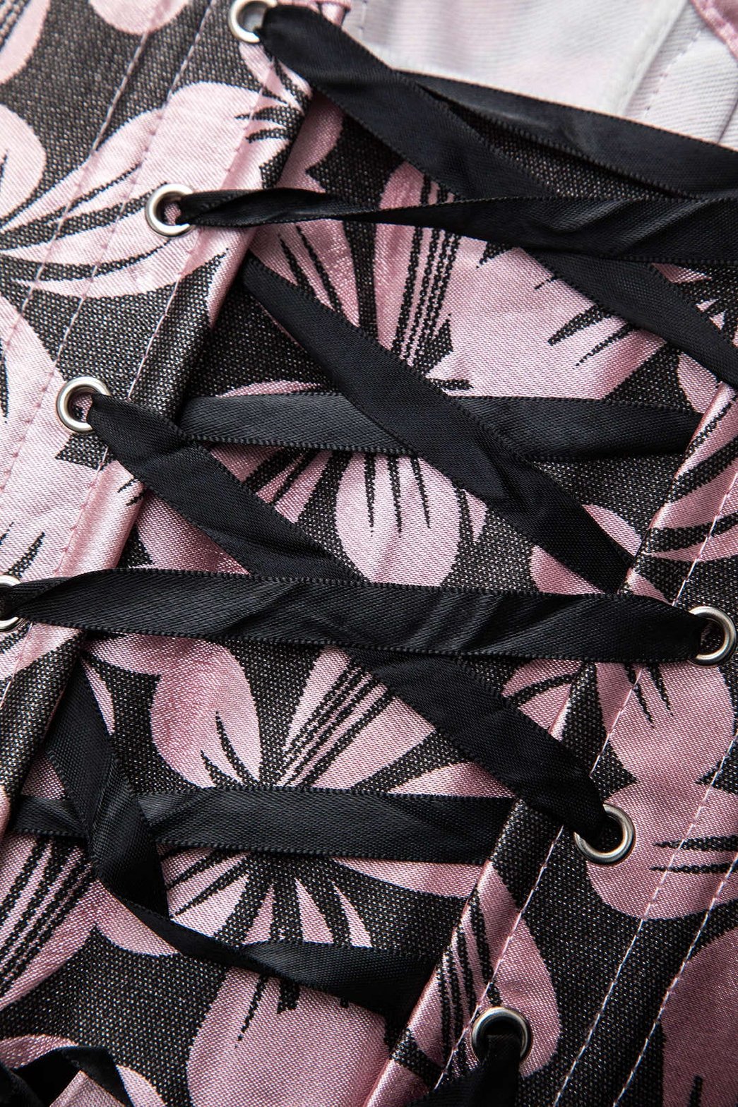 Corset floral vue complète saphir