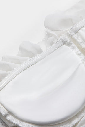 Corset blanc porté vue complète - Légèreté