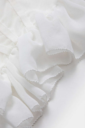 Vue latérale du corset satin - Grâce