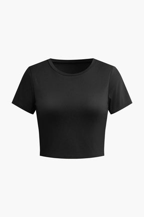 Crop Top Basique Ajusté
