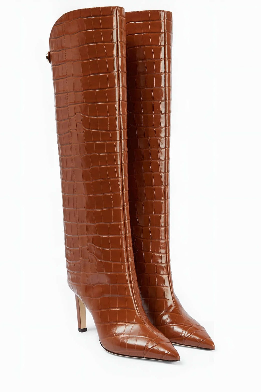 Bottes hautes texture crocodile étincelle
