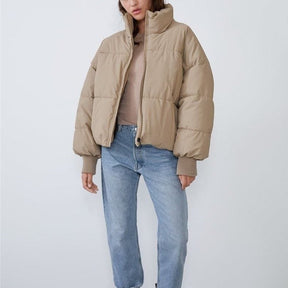 Doudoune style casual vue côté perle