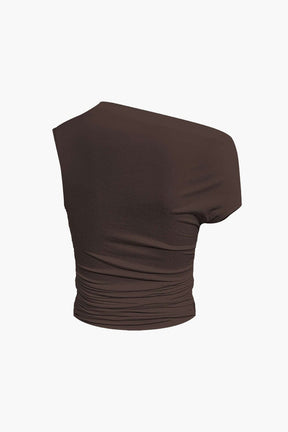 Ensemble Asymétrique Blanc Élégant