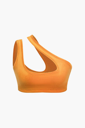 Ensemble asymétrique orange dos étoile