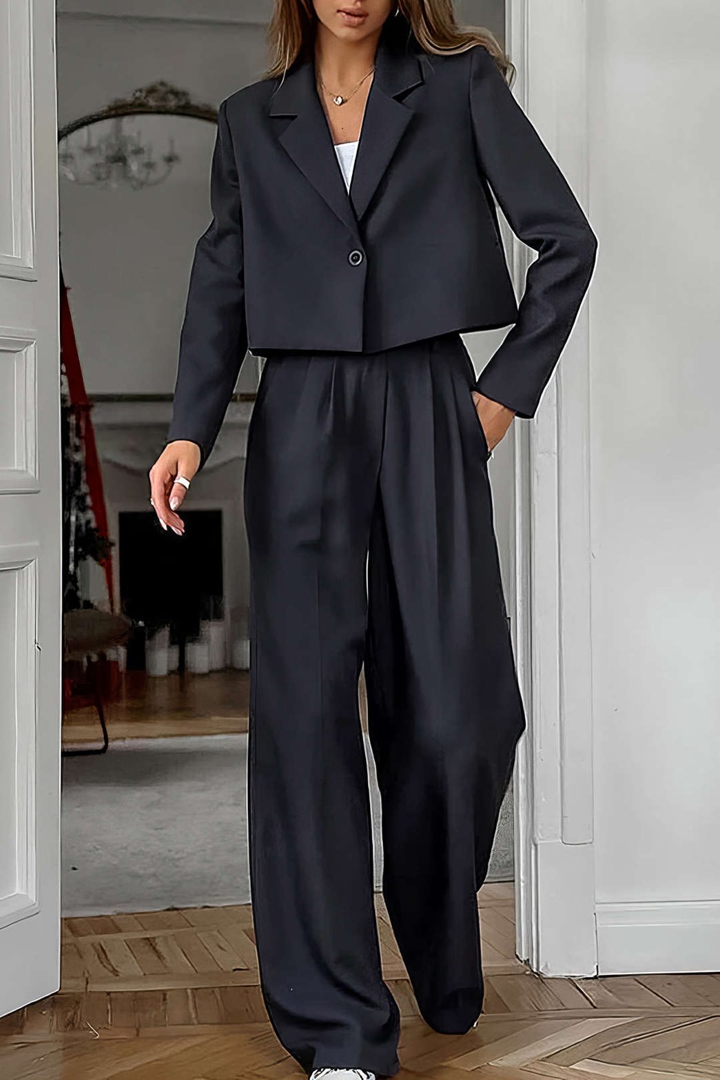 Tailleur pantalon professionnel saphir