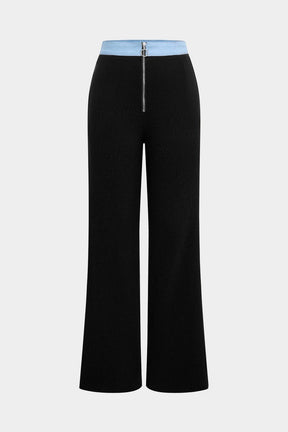 Ensemble coordonné noir et bleu zen