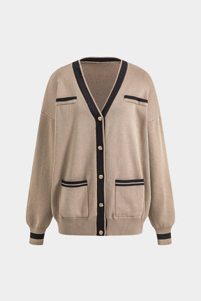 Détail des poches du cardigan lune