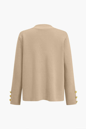 Ensemble Cardigan Tricot Boutons Dorés