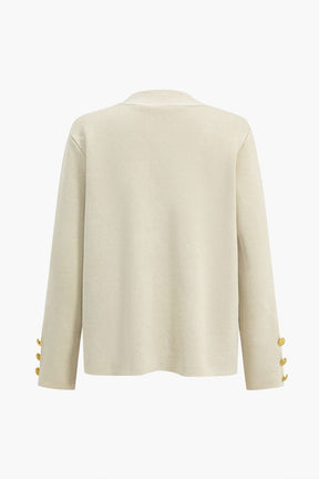 Ensemble Cardigan Tricot Boutons Dorés