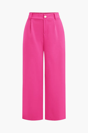 Ensemble Chic Pantalon Large et Top sans Manches