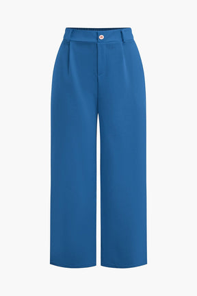 Ensemble Chic Pantalon Large et Top sans Manches