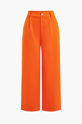 Ensemble Chic Pantalon Large et Top sans Manches