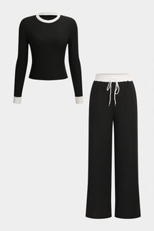 Ensemble noir et blanc élégant harmonie