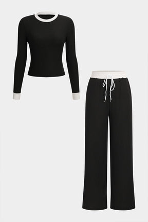Ensemble noir et blanc élégant harmonie