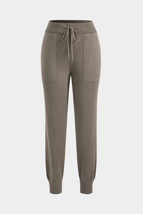 Ensemble tricot col roulé motif losanges bicolore détail maille confort