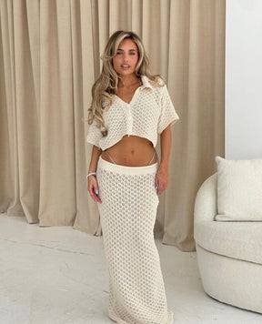 Ensemble coordonné crochet plage