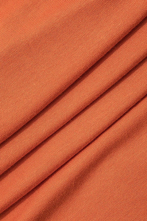 Ensemble Crop Top Bandeau et Pantalon Large Terracotta