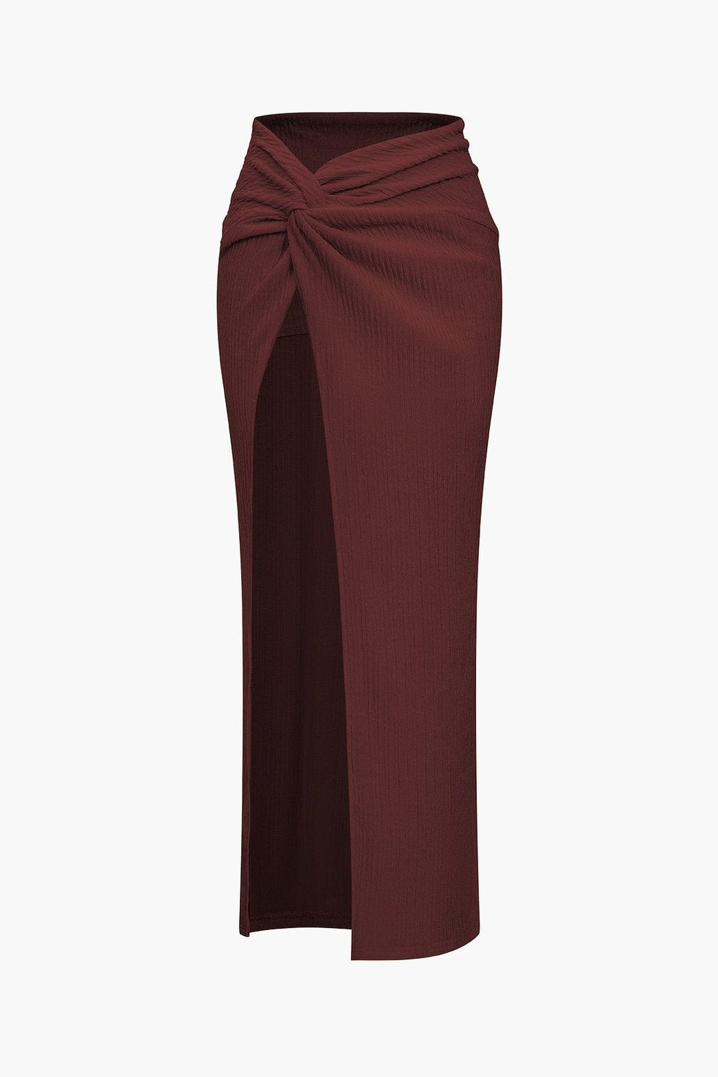 Ensemble Crop Top et Jupe Longue Drapée