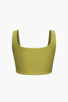 Ensemble Crop Top et Jupe Longue Drapée