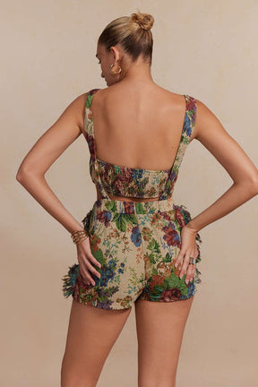 Ensemble coordonné fleuri étoile