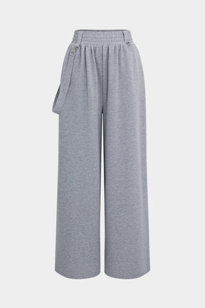 Ensemble sportswear gris coupe ample sérénité